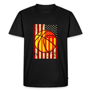 Basketball Basketballer Basketball Team USA - Men's Premium Organic T-Shirt - black - Front - Nico (187cm)