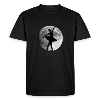 Ballerina in full moon ballet - Men's Premium Organic T-Shirt - black - Front - Nico (187cm)