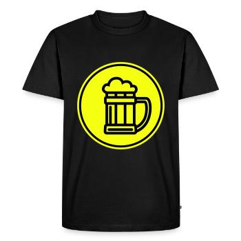 Beer Icon Icon - Men's Premium Organic T-Shirt - black - Front - Nico (187cm)