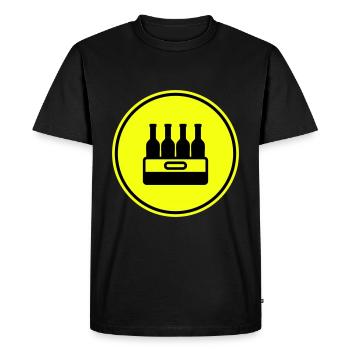 Beer bottle crate - Men's Premium Organic T-Shirt - black - Front - Nico (187cm)