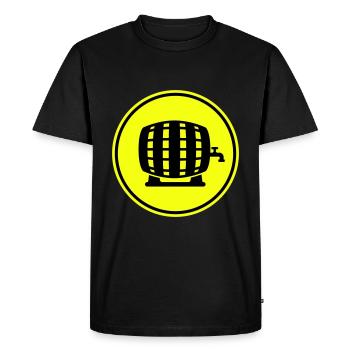 Baril de bière - T-shirt Premium bio Homme - noir - Devant - Nico (187cm)