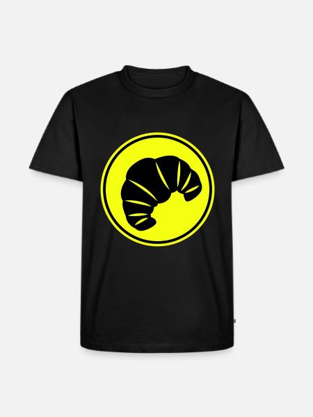 Croissant icon - Men's Premium Organic T-Shirt - black