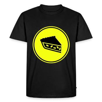 Tarte aux pommes - T-shirt Premium bio Homme - noir - Devant - Nico (187cm)