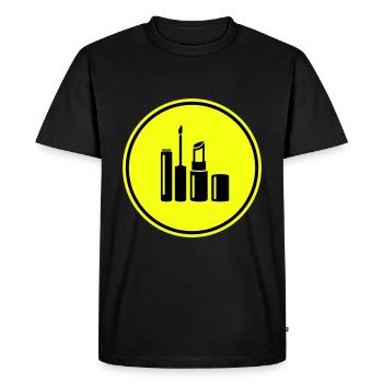 Make Up Cosmetics Icon - Men's Premium Organic T-Shirt - black - Front - Nico (187cm)