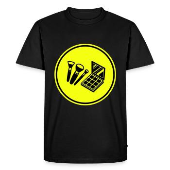 Make Up Cosmetics Icon - Men's Premium Organic T-Shirt - black - Front - Nico (187cm)