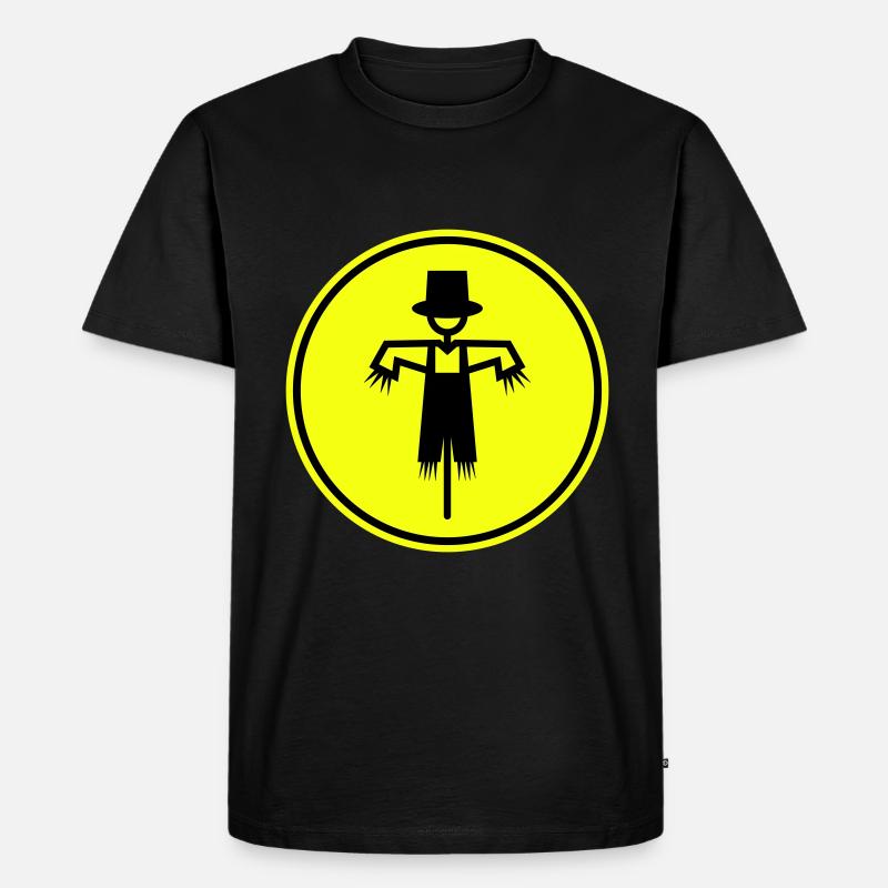 Vogelscheuche - Männer Premium Bio T-Shirt - Schwarz