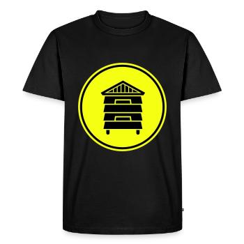Honey Beekeeper - Men's Premium Organic T-Shirt - black - Front - Nico (187cm)