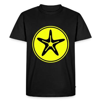starfish icon icon - Men's Premium Organic T-Shirt - black - Front - Nico (187cm)