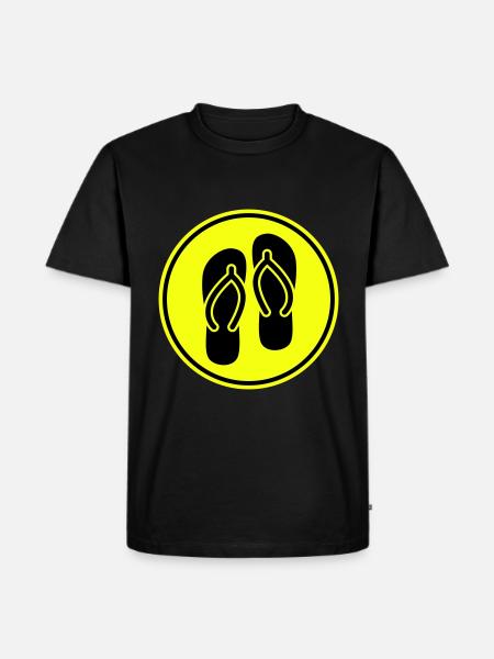 Flip-flops icon - Men's Premium Organic T-Shirt - black