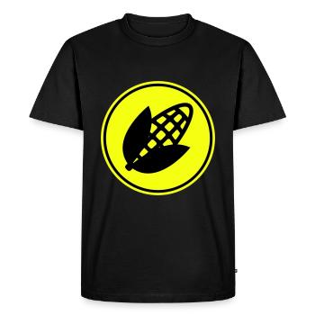 Symbole du maïs - T-shirt Premium bio Homme - noir - Devant - Nico (187cm)