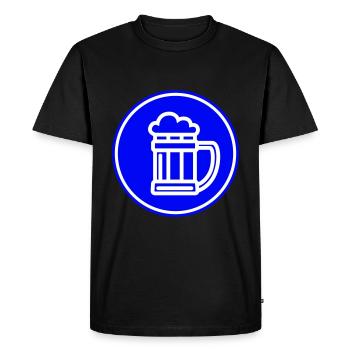 Beer Icon Icon - Men's Premium Organic T-Shirt - black - Front - Nico (187cm)