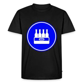 Beer bottle crate - Men's Premium Organic T-Shirt - black - Front - Nico (187cm)