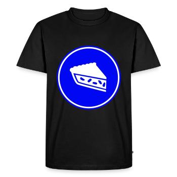 Tarte aux pommes - T-shirt Premium bio Homme - noir - Devant - Nico (187cm)