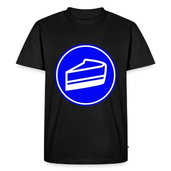 Gâteau au fromage - T-shirt Premium bio Homme - noir - Devant - Nico (187cm)