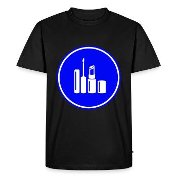 Make Up Cosmetics Icon - Men's Premium Organic T-Shirt - black - Front - Nico (187cm)