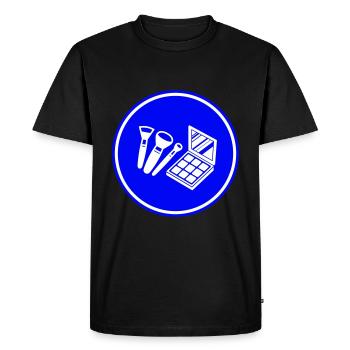 Make Up Cosmetics Icon - Men's Premium Organic T-Shirt - black - Front - Nico (187cm)