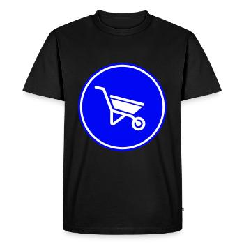 Symbole de brouette - T-shirt Premium bio Homme - noir - Devant - Nico (187cm)