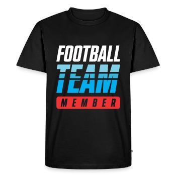 Équipe de football - T-shirt Premium bio Homme - noir - Devant - Nico (187cm)