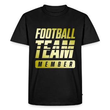 Équipe de football - T-shirt Premium bio Homme - noir - Devant - Nico (187cm)