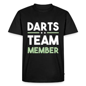 Équipe de fléchettes - T-shirt Premium bio Homme - noir - Devant - Nico (187cm)