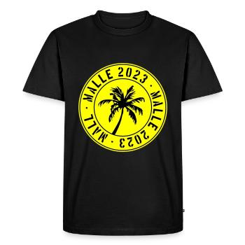 Malle 2023 - T-shirt Premium bio Homme - noir - Devant - Nico (187cm)