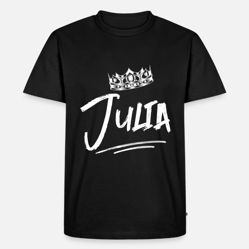 Julia - Männer Premium Bio T-Shirt - Schwarz