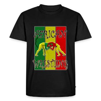 African wrestling - T-shirt Premium bio Homme - noir - Devant - Nico (187cm)