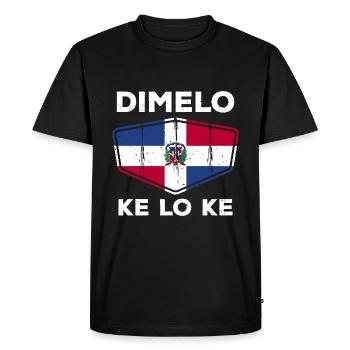 République dominicaine - T-shirt Premium bio Homme - noir - Devant - Nico (187cm)