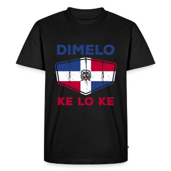 Dimelo Ke Lo Ke - T-shirt Premium bio Homme - noir - Devant - Nico (187cm)
