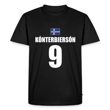 Konterbierson Island Sauf Trikot Mallorca - Männer Premium Bio T-Shirt - Schwarz - Vorne - Nico (187cm)