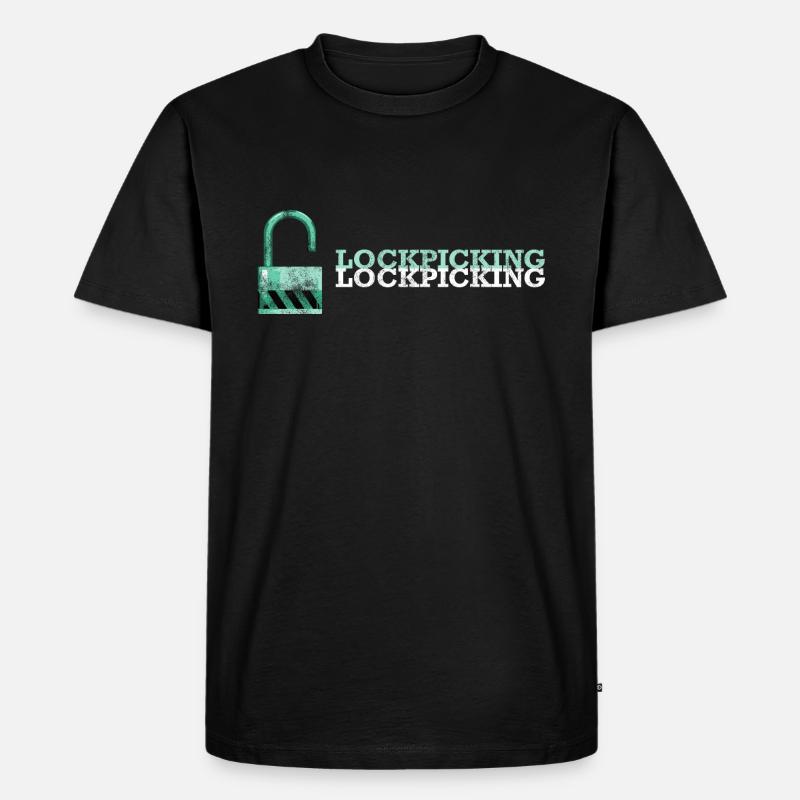 Lockpicking Lockpicking lockpicking - Männer Premium Bio T-Shirt - Schwarz