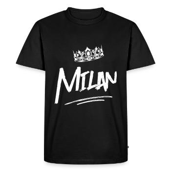 Cerf-volant - T-shirt Premium bio Homme - noir - Devant - Nico (187cm)