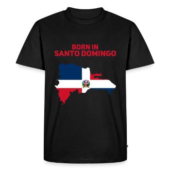 Santo Domingo Dominican Republic - Men's Premium Organic T-Shirt - black - Front - Nico (187cm)