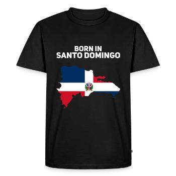 République dominicaine - T-shirt Premium bio Homme - noir - Devant - Nico (187cm)