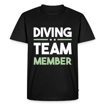 Équipe de plongée - T-shirt Premium bio Homme - noir - Devant - Nico (187cm)