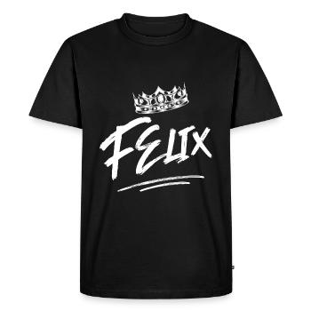 Felix - T-shirt Premium bio Homme - noir - Devant - Nico (187cm)