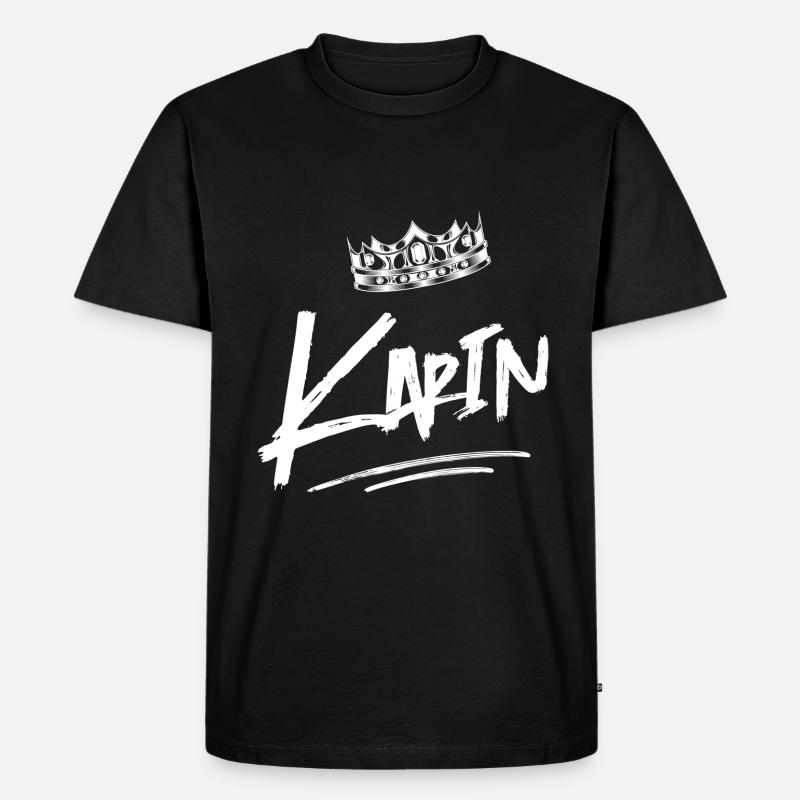 Karin - Männer Premium Bio T-Shirt - Schwarz