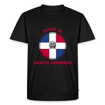 Santo Domingo Dominican Republic - Men's Premium Organic T-Shirt - black - Front - Nico (187cm)