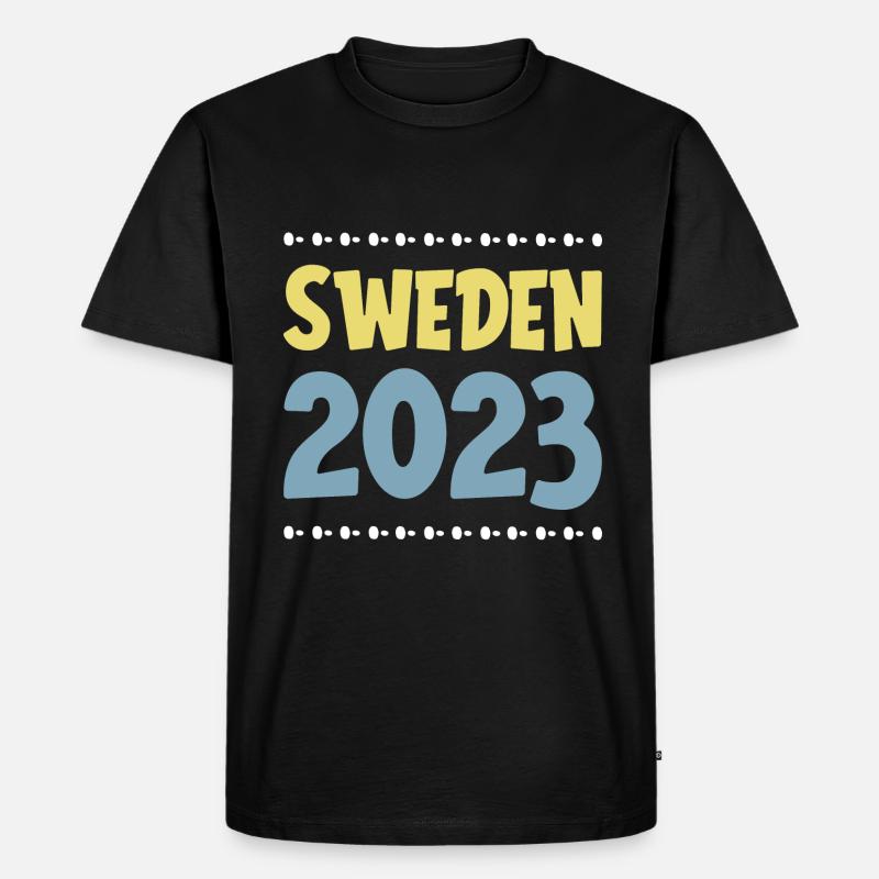 Sweden 2023 - Männer Premium Bio T-Shirt - Schwarz