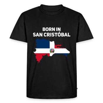 République dominicaine - T-shirt Premium bio Homme - noir - Devant - Nico (187cm)