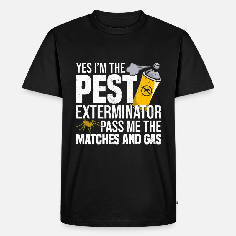 Schädlingsvernichter - Männer Premium Bio T-Shirt - Schwarz