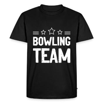 Équipe de bowling Mannschaft - T-shirt Premium bio Homme - noir - Devant - Nico (187cm)