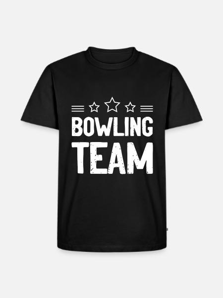 Bowling Team Mannschaft - Men's Premium Organic T-Shirt - black