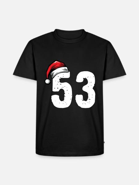 53 Numéro Noël - T-shirt Premium bio Homme - noir
