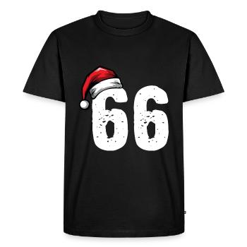 66 Number Christmas - Men's Premium Organic T-Shirt - black - Front - Nico (187cm)