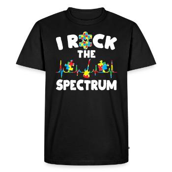 I Rock Support Autism Awareness Autistes - T-shirt Premium bio Homme - noir - Devant - Nico (187cm)