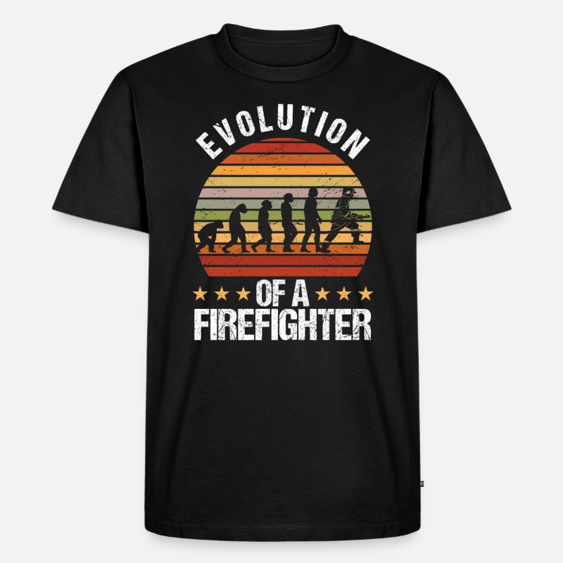 Firefighter Evolution Fire Department - Men's Premium Organic T-Shirt - black
