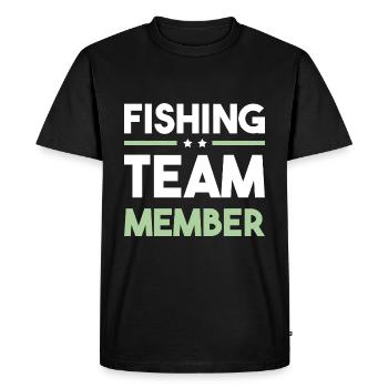 Équipe de pêche - T-shirt Premium bio Homme - noir - Devant - Nico (187cm)