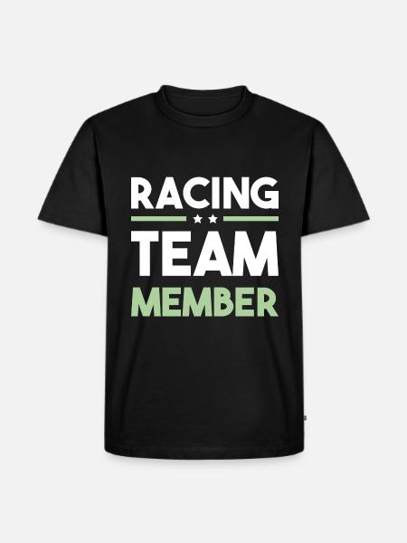 Équipe de course - T-shirt Premium bio Homme - noir