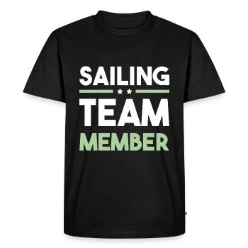 Sailing Team - Men's Premium Organic T-Shirt - black - Front - Nico (187cm)